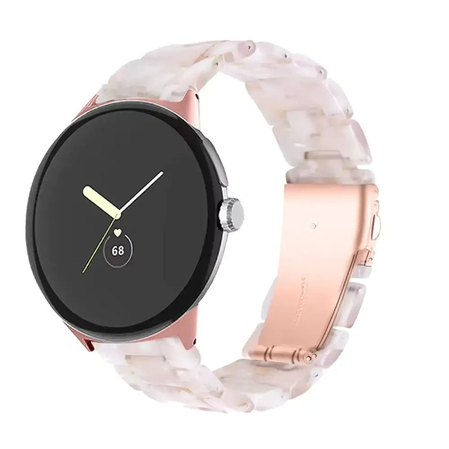 FitTurn Resin Band Compatible with Google Pixel Watch 2/Google Pixel Watch Band for Women Men Replacement Adjustable Strap Wristband Loop for Google Pixel Watch/Pixel Watch 2 Band (Color 2)