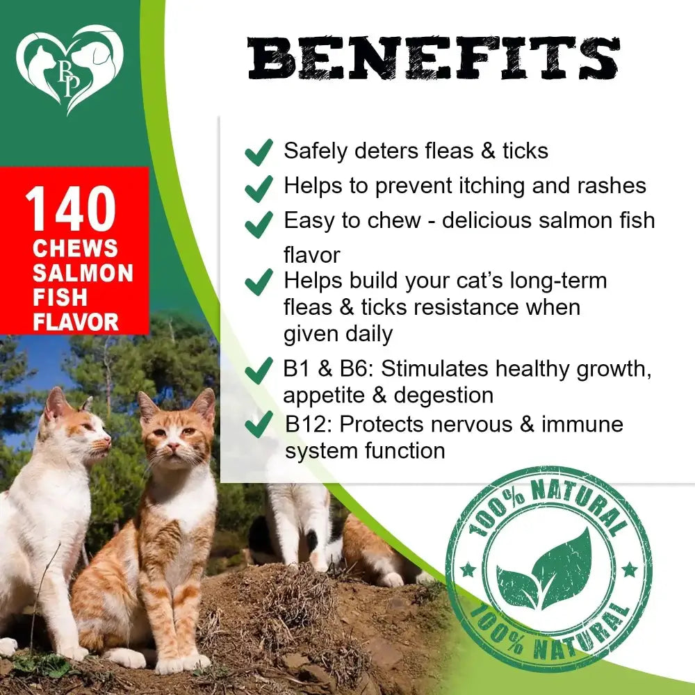 Flea And Tick Prevention Chewable Pills For Cats Revolution Oral Flea Treatment For Pets Pest Control & Natural Defense Chewables Small Tablets Salmon Fish Taste CANNOT Be Listed For Sale On Amazon
