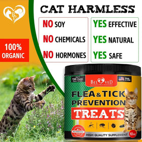 Flea And Tick Prevention Chewable Pills For Dogs And Cats Revolution Oral Flea Treatment For Pets Pest Control Natural Defense Chewables Small Tablets Chicken FLavor For Cats CANNOT Be Listed For Sale