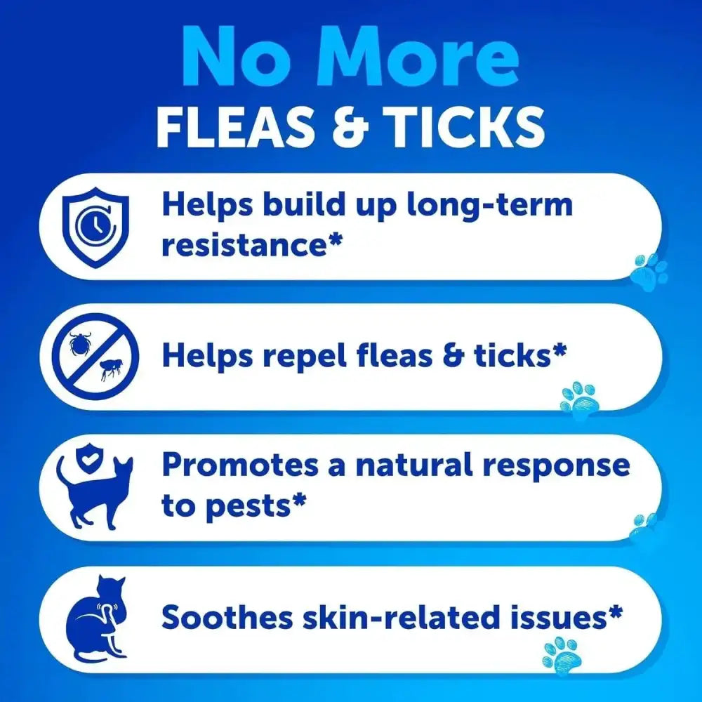 Flea Treatment For Cats Natural Flea And Tick Prevention Supplement For Cats Kittens Chewable Daily Oral Pills With Vitamins 135 Soft Chews Skin & Coat Dental Treats Digestion CANNOT Be Listed For Sa