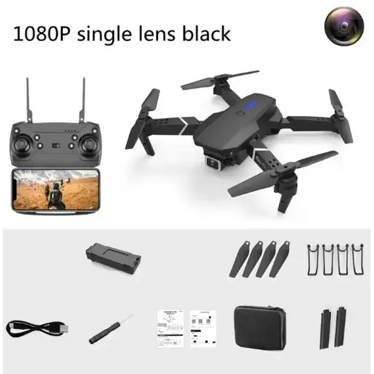 Foldable Dual-Lens Camera Drone