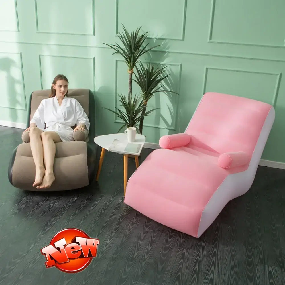 Foldable Portable Inflatable S-Shaped Sofa Bed