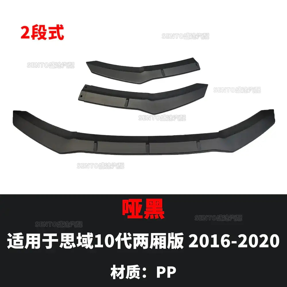 Black matte pp front bumper cover set for 2016-2020 honda cr-v.