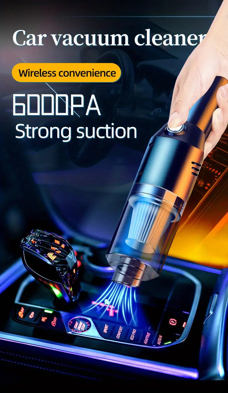 Wireless Car Vacuum Cleaner with Powerful Suction - Joomcy