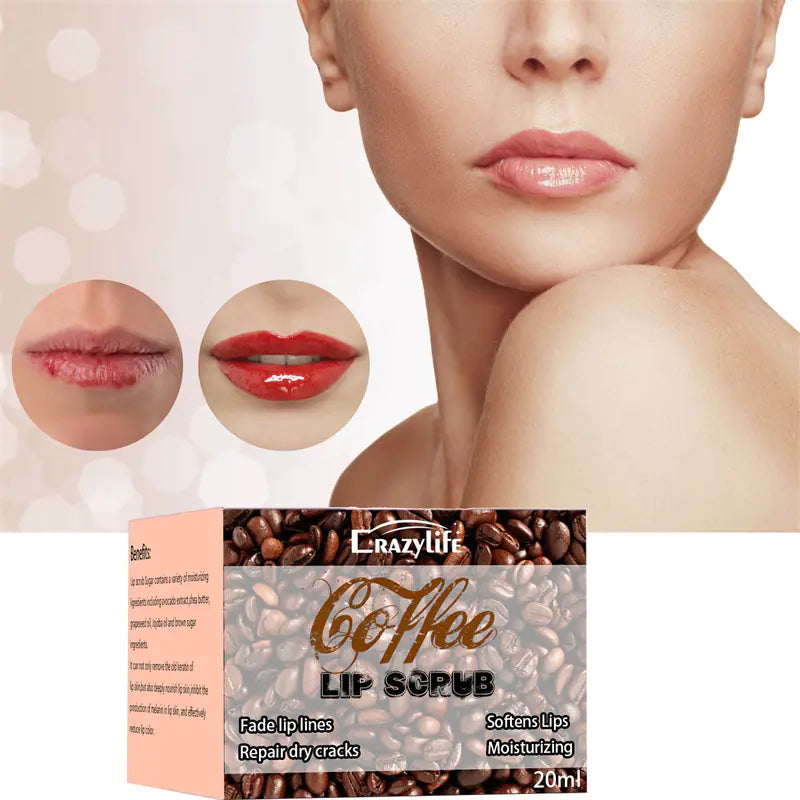Crazylife Coffee Lip Scrub for Moisturizing Care - Joomcy