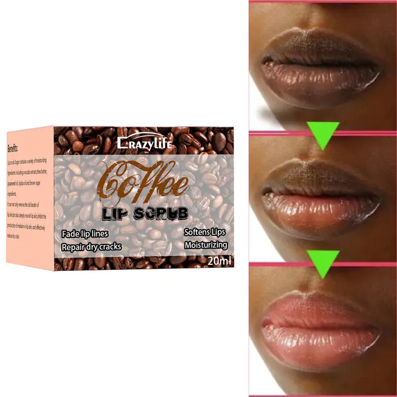 Crazylife Coffee Lip Scrub for Moisturizing Care - Joomcy