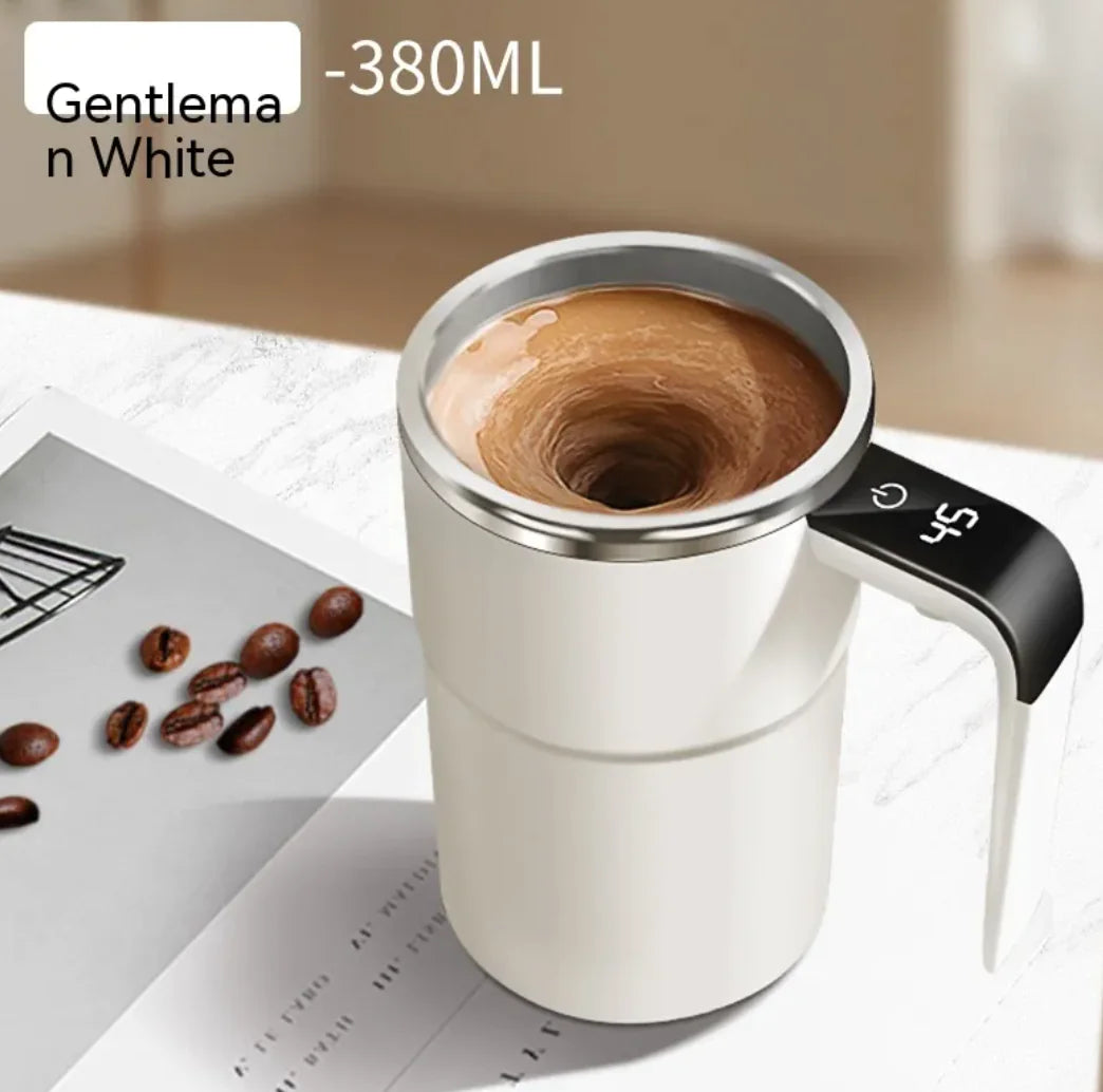 Self-Stirring Magnetic Coffee Mug