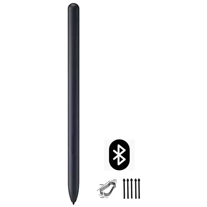 Galaxy Tab S7 Stylus Pen (WithBluetooth) Replacement for Samsung Galaxy Tab S7|Tab S7 Plus All Verisons +Tibs/Nibs (Black)