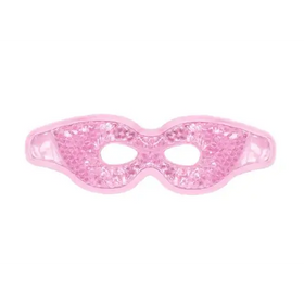 Pink glittery gel mask with a soft, flexible frame.