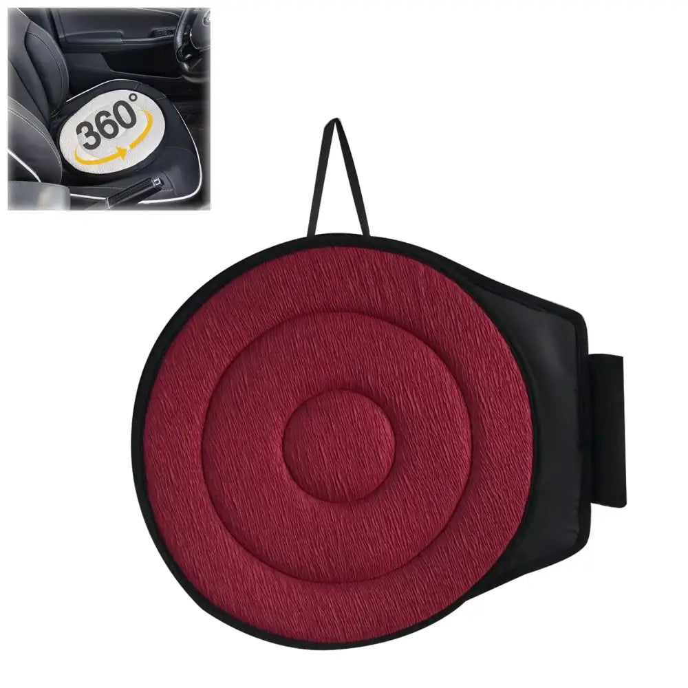 Generic 360 Rotating Seat Cushion for Car Swivel Seat Cushion for Car for Elderly Swivel Car Seat for Elderly Swivel Car Seat Cushion Suitable for Car Seats Office Chairs Home (Red) ASJD32