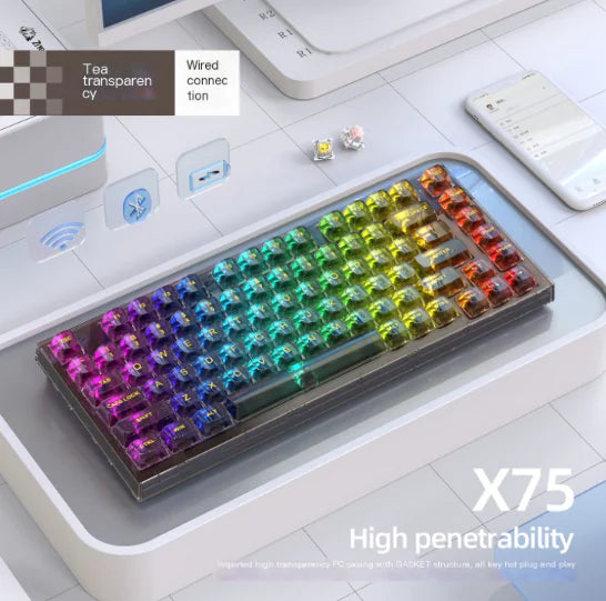 New Alliance X75 Wireless Mechanical Keyboard RGB
