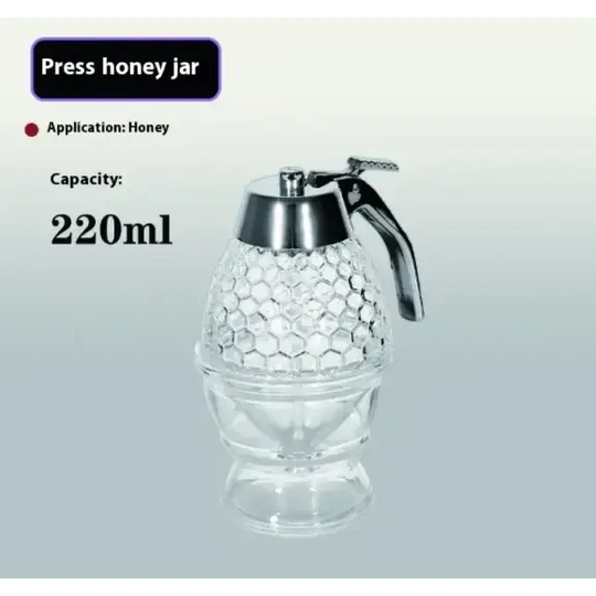 Glass Honey Dispenser Jar