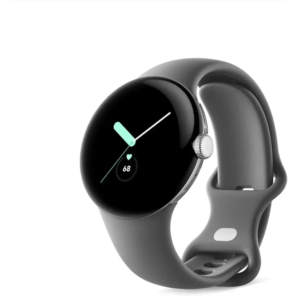 Google | Pixel Watch | Android Smartwatch with Fitbit Activity Tracking | Fitness and Sleep Tracker with Heart Rate Tracker | 41mm (Bluetooth Silver case w/Gray Band) (Renewed)