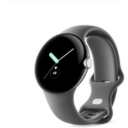 Google | Pixel Watch | Android Smartwatch with Fitbit Activity Tracking | Fitness and Sleep Tracker with Heart Rate Tracker | 41mm (Bluetooth Silver case w/Gray Band) (Renewed)