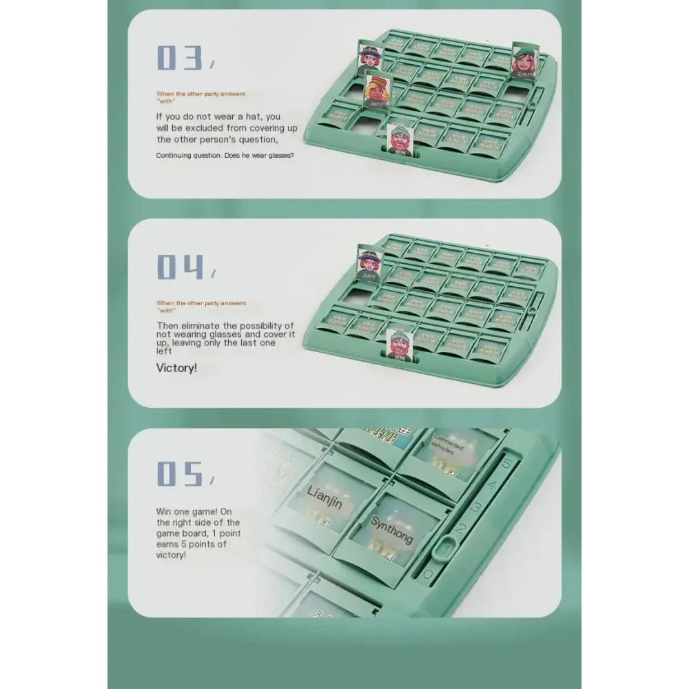 Teal plastic game board with grid of slots and character figurines