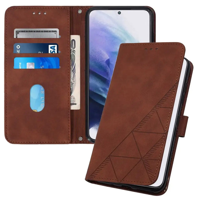 GYHOYA Case for Google Pixel 9 Wallet CaseGoogle Pixel 9 Phone Case with Card Holder Kickstand Magnetic Closure Durable Leather Shockproof Cover for Google Pixel 9/9 Pro Brown YBS