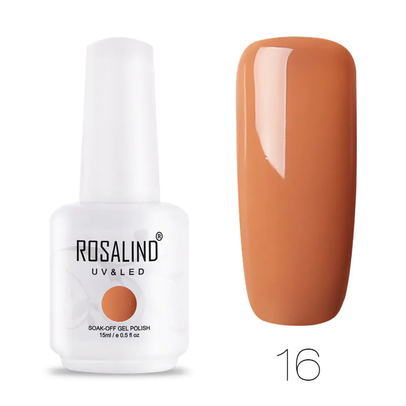ROSALIND Barbie Nail Gel, Solid Color UV Gel 15ml