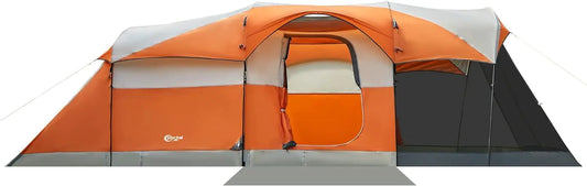 PORTAL 8 Person Family Tent for Camping with Screen Porch Waterproof Large Camping Tent with Rainfly Big Family Tents for Outdoor Camping - Joomcy