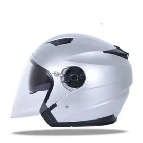 Half-Face Motorcycle Helmet for All Seasons (Dual Lens)