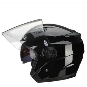 Half-Face Motorcycle Helmet for All Seasons (Dual Lens)
