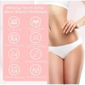 White underwear worn by a woman with smooth skin and toned legs.