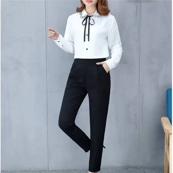 Harem Pants for Women - Cropped Slim Fit Trousers