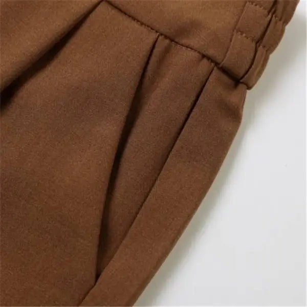 Harem Pants for Women - Cropped Slim Fit Trousers