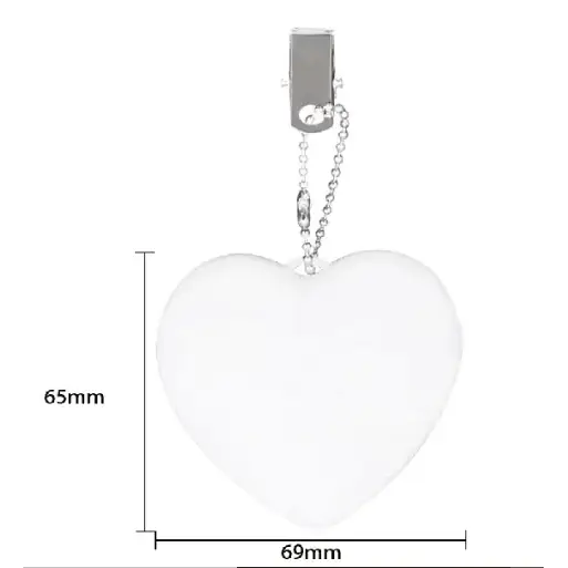 Heart-Shaped LED Handbag Light