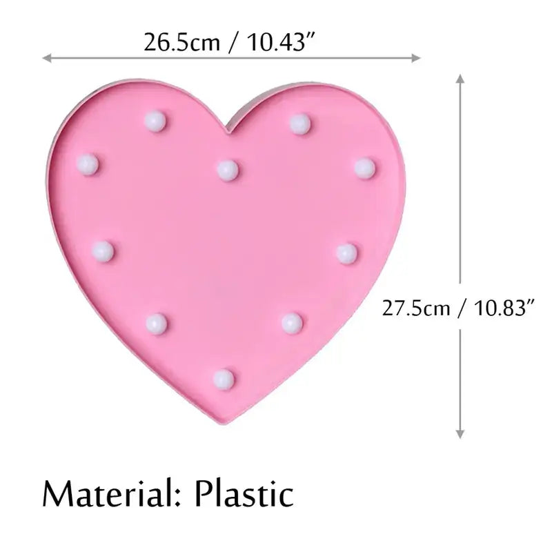Heart-Shaped Night Light