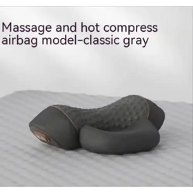 Classic gray massage and hot compress airbag with a textured, segmented design.