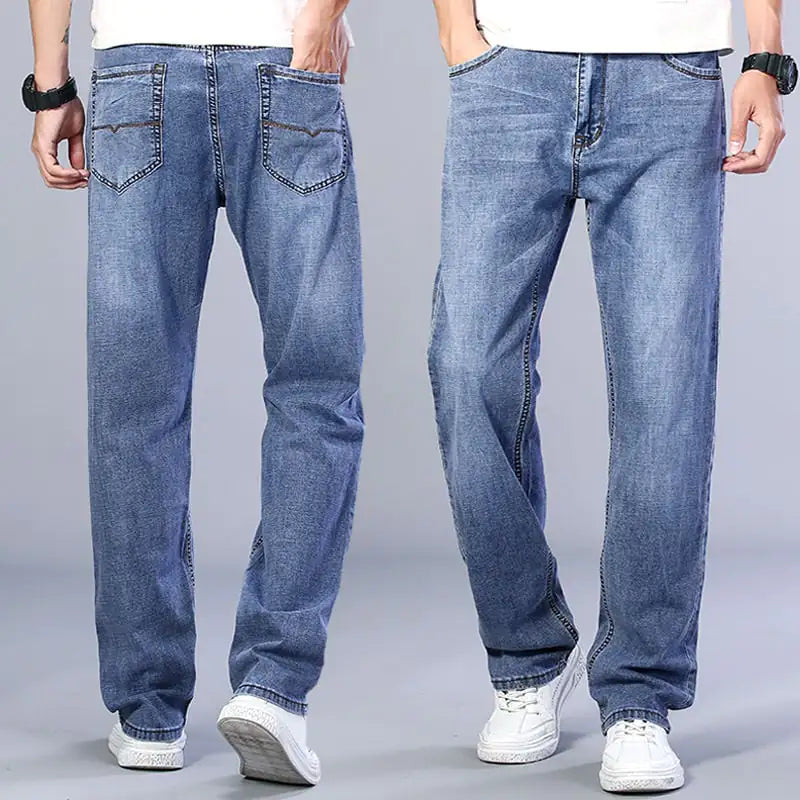 Men's Loose Straight Wide-leg Summer Jeans