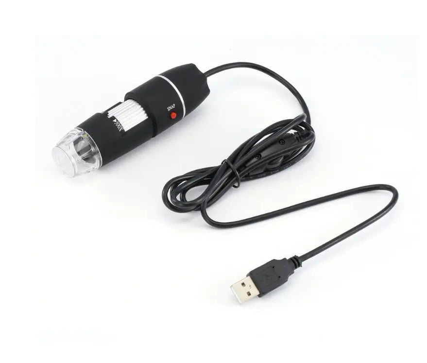Black Digital Microscope Camera with Magnifier Lens - Joomcy