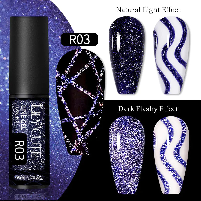Reflective Spider Gel for Nail Art and UV Gel