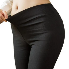 High-Waisted Pencil Pants - Cropped Length