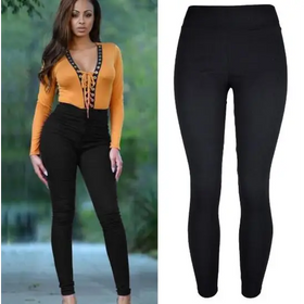 High-Waisted Pencil Pants - Cropped Length