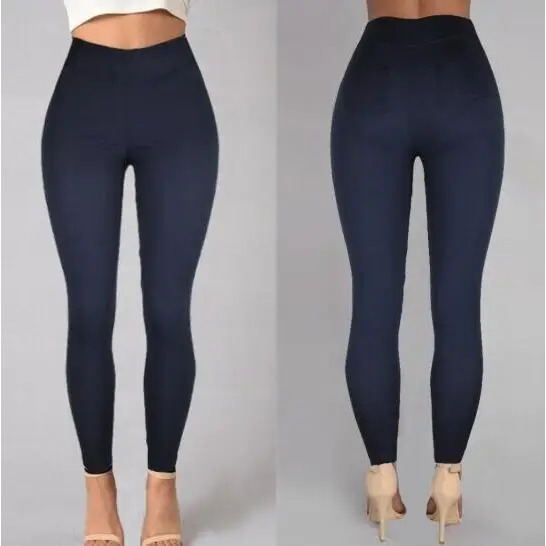 High-Waisted Pencil Pants - Cropped Length