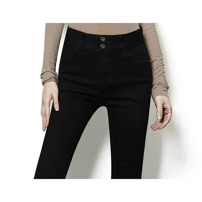 High-Waisted Skinny Pencil Pants