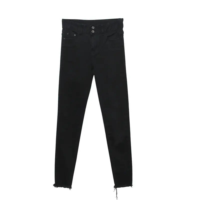 High-Waisted Skinny Pencil Pants