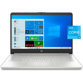HP 15.6" FHD IPS Laptop 11th Gen Intel Core i3-1115G4 (Beats i5-8265U) 8GB RAM 256GB PCIe SSD Intel UHD Graphics HD Webcam Fingerprint HDMI Windows 11 Silver