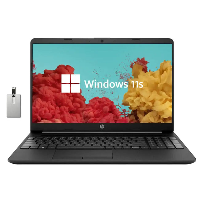 HP 15.6" HD Student Laptop Intel Pentium Silver N5030 8GB RAM 256GB SSD Intel UHD Graphics HD Webcam Numpad Wi-Fi 5 Bluetooth 1 Year Office 365 Win 11s Black 32GB Hotface USB Card