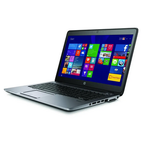 Silver hp laptop with a sleek, metallic finish and black keyboard.