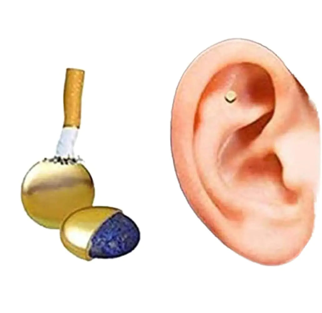 Koguxuix 2PCS Magnetic Therapy Quit Stop Smoking Smoke Magnet Magnetic Therapy Ear Auricular Loss Weight Acupressure for Women Men