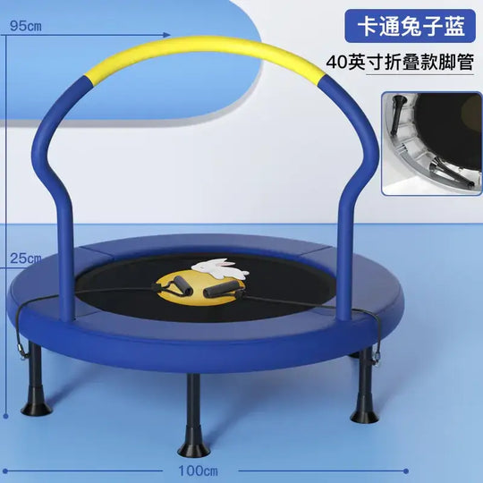 Indoor Trampoline for Kids with Safety Net and Adults