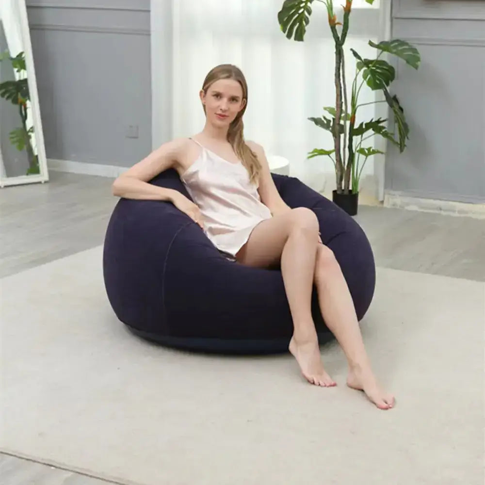 Inflatable Lazy Sofa Bed for Outdoor Relaxation