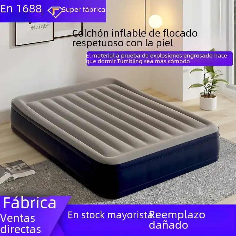 Inflatable PVC Mattress for Outdoor and Home