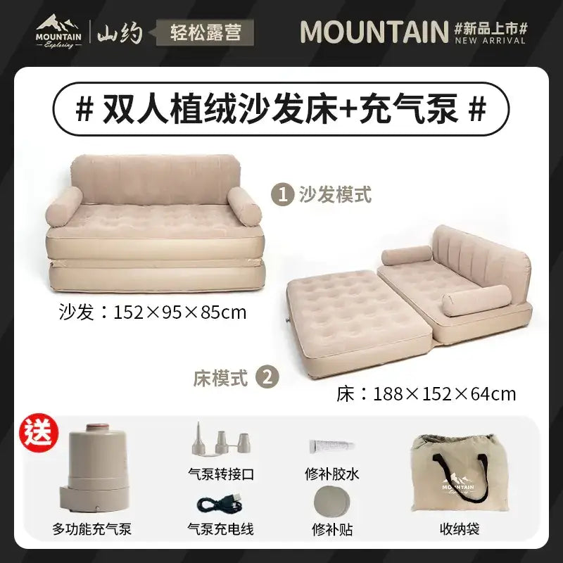 Inflatable Sofa Bed for Camping and Home
