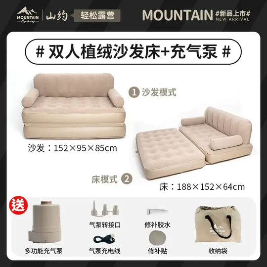 Inflatable Sofa Bed for Camping and Home