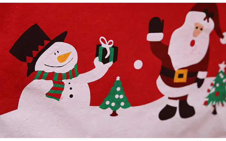Christmas Non-Woven Fabric Chair Covers with Snowman Design - Joomcy