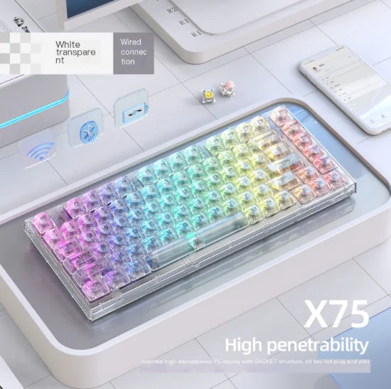 New Alliance X75 Wireless Mechanical Keyboard RGB