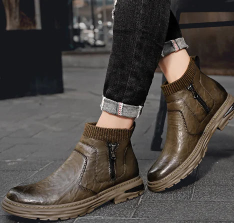 Men's Port Workwear Martin Boots with Socks